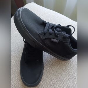 Vans Solid Black Size 2 youth